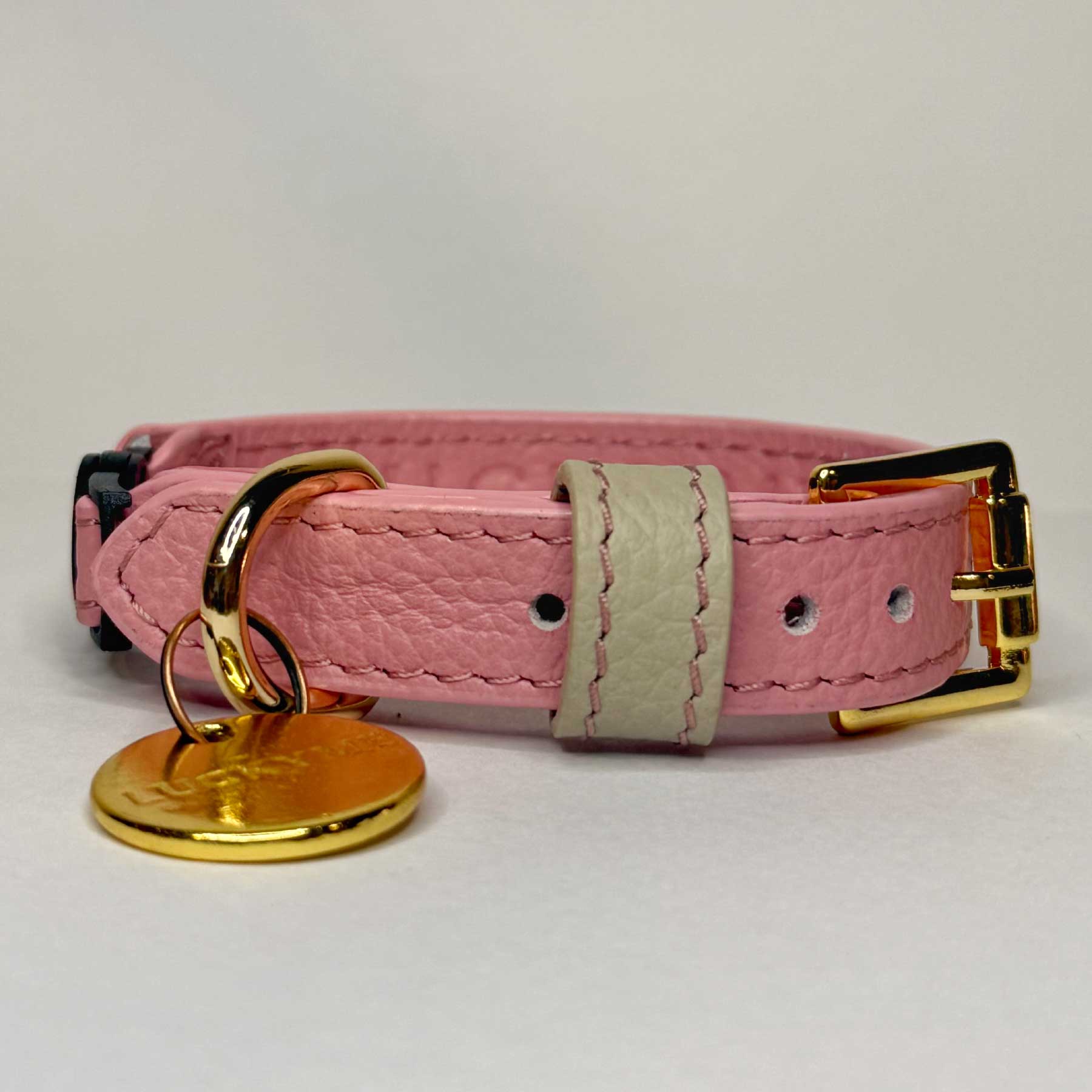 COLLAR GATO PINKBLUSH/CREAM