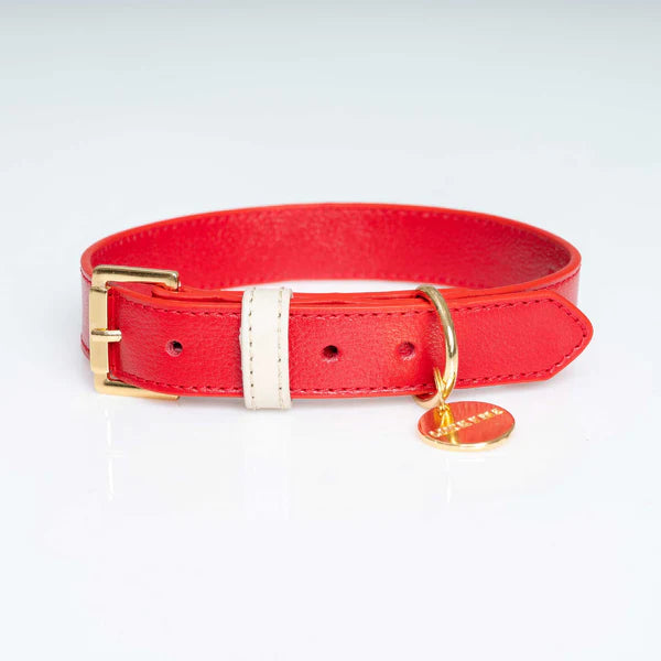 COLLAR MINI XXS CHERRY/CREAM