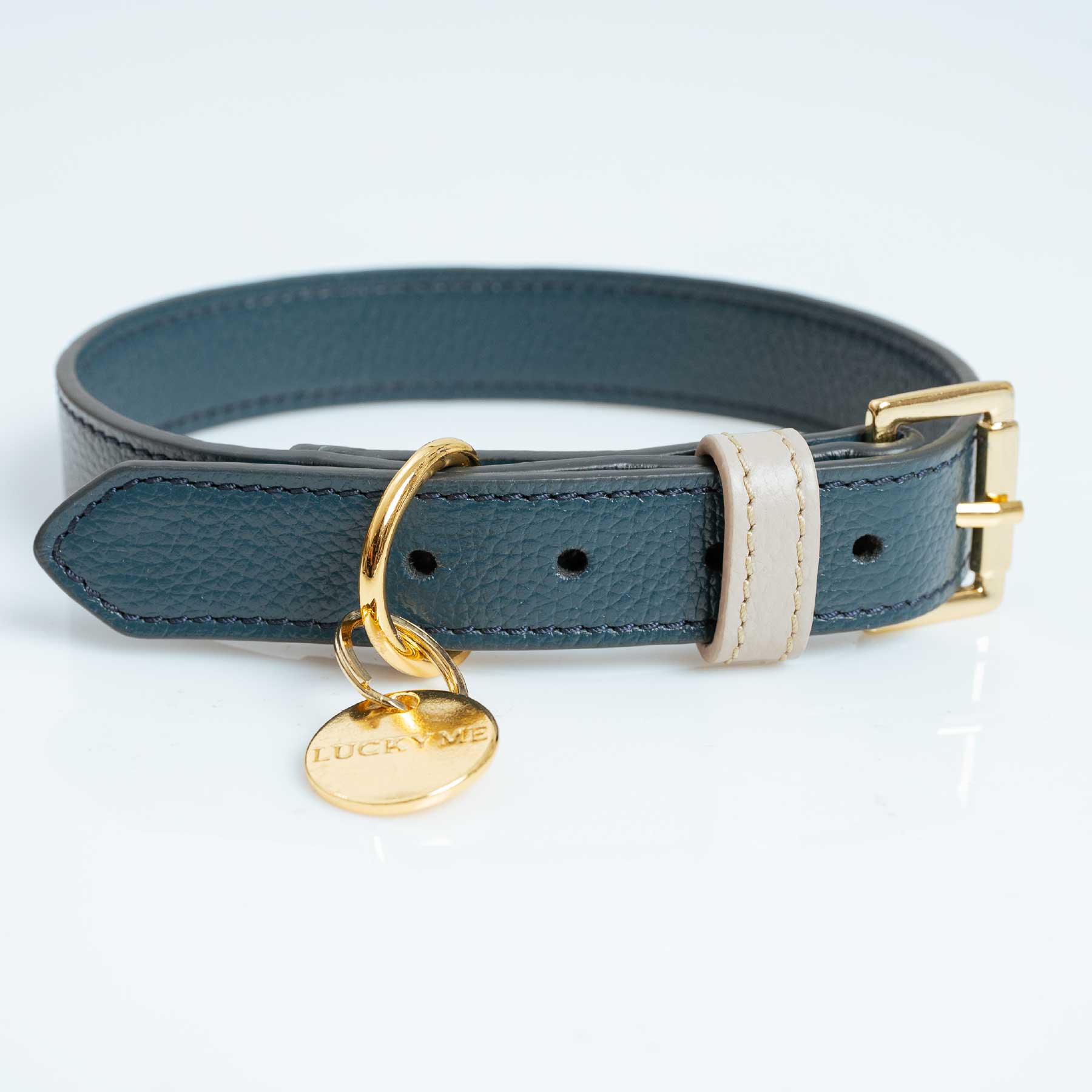 COLLAR NAVY/TAUPE