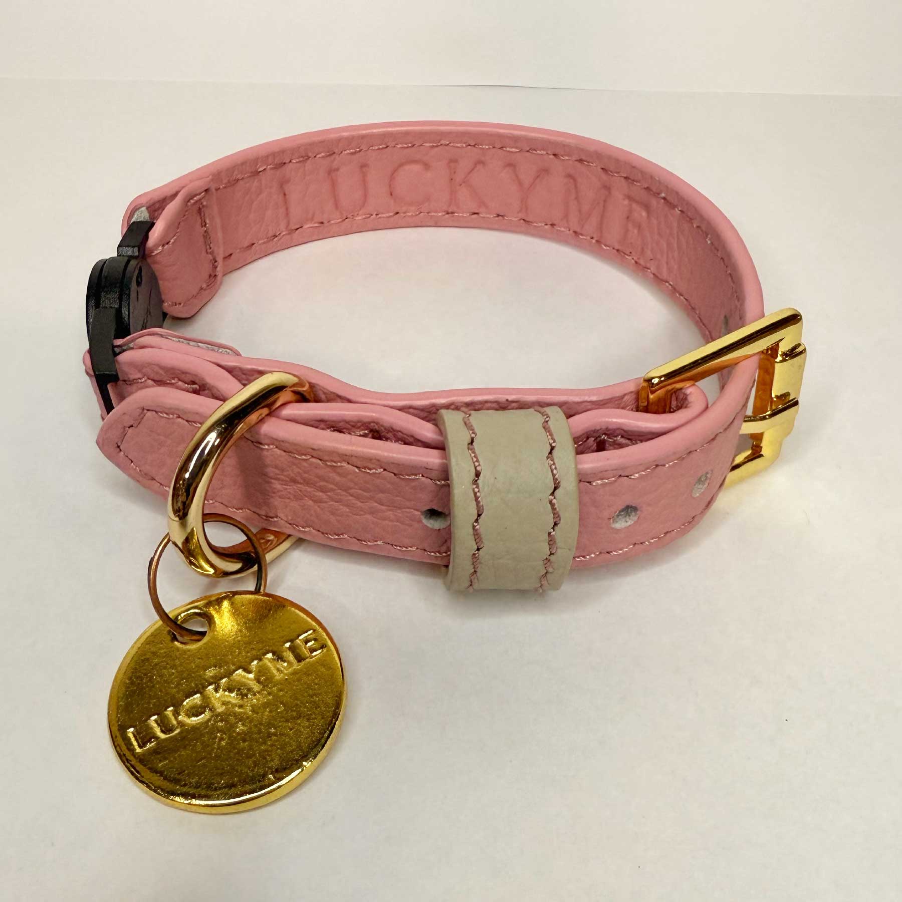 COLLAR GATO PINKBLUSH/CREAM