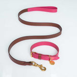 Set Collar Lychee/Cocoa & Correa Cocoa/Lychee